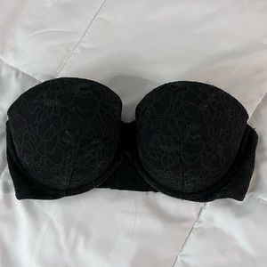 Victoria Secret Black Lace Multi-Way Push Up Bra. 34D